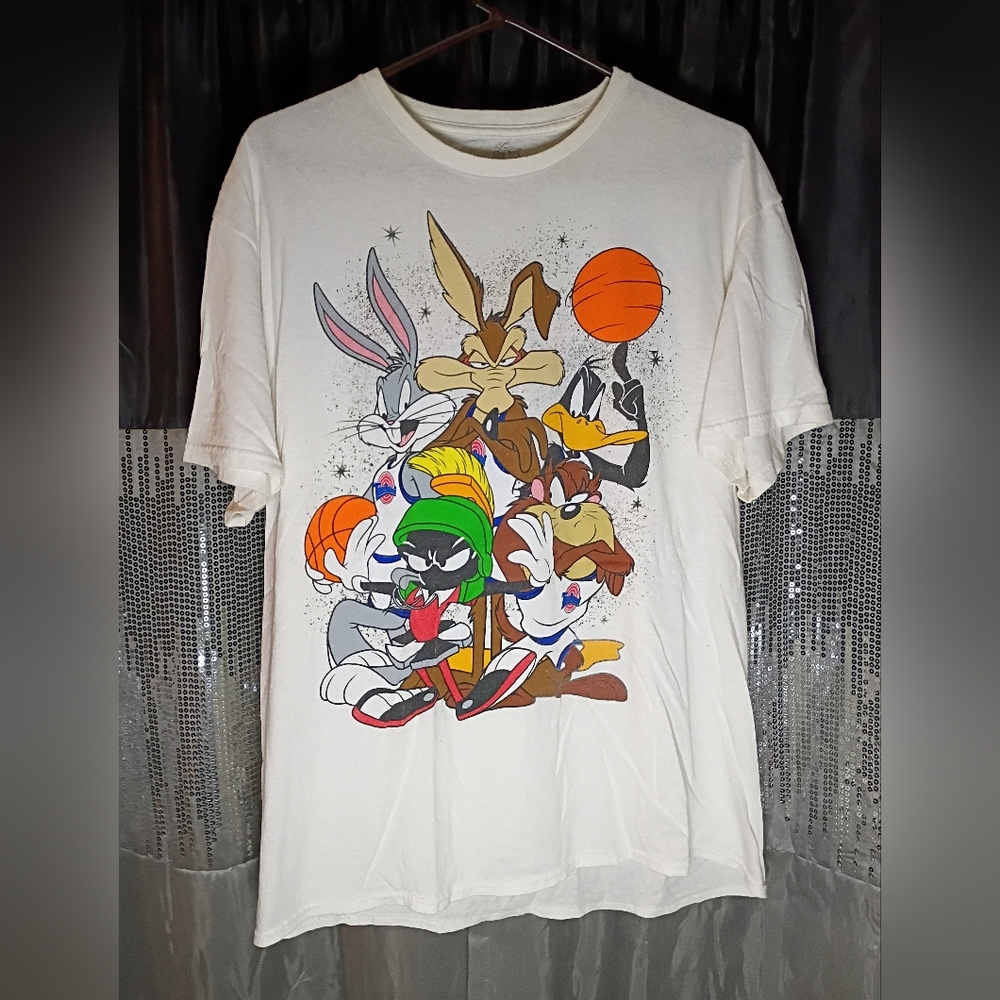 Vintage Y2K Space Jam Shirt (Double Sided)